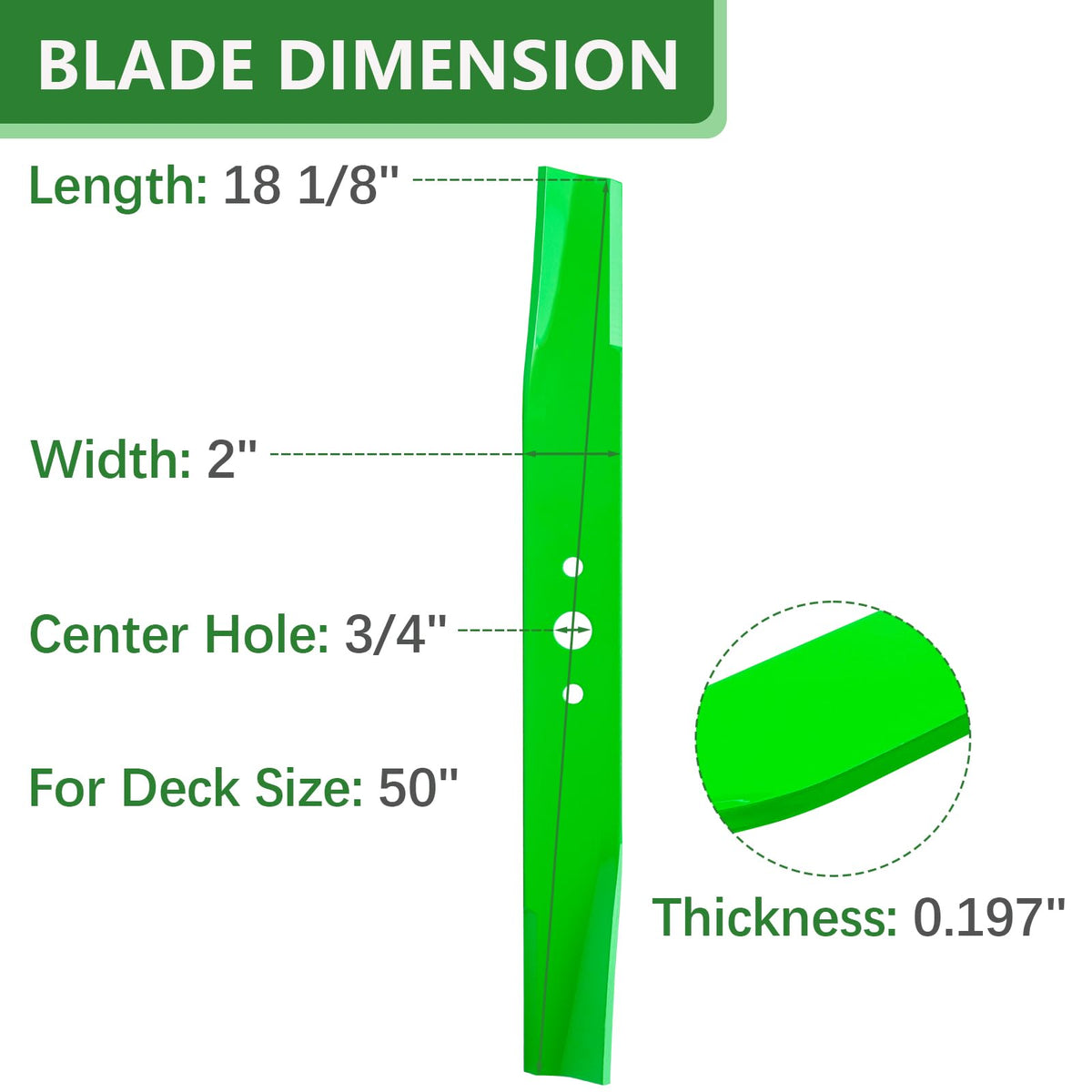 JYLEYJ blades compatibility chart highlights fit with Snapper and Simplicity models