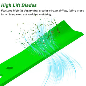 Blade fitment on Snapper 50-inch deck demonstrates simple installation