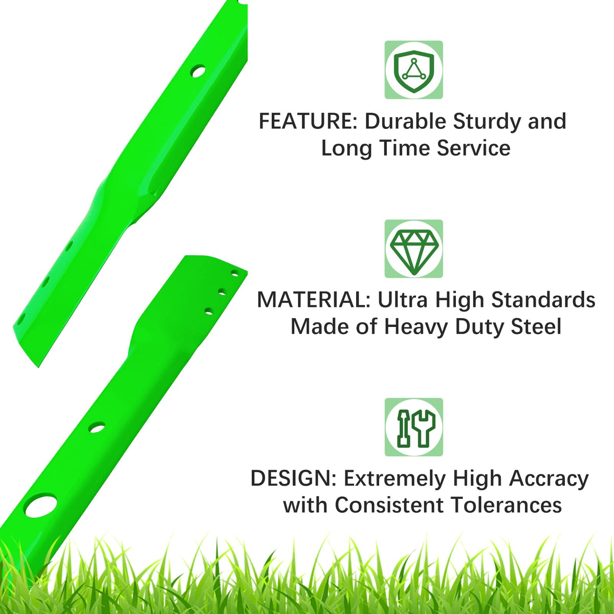 JYLEYJ blade width 2-5/8 inch for efficient grass clearance