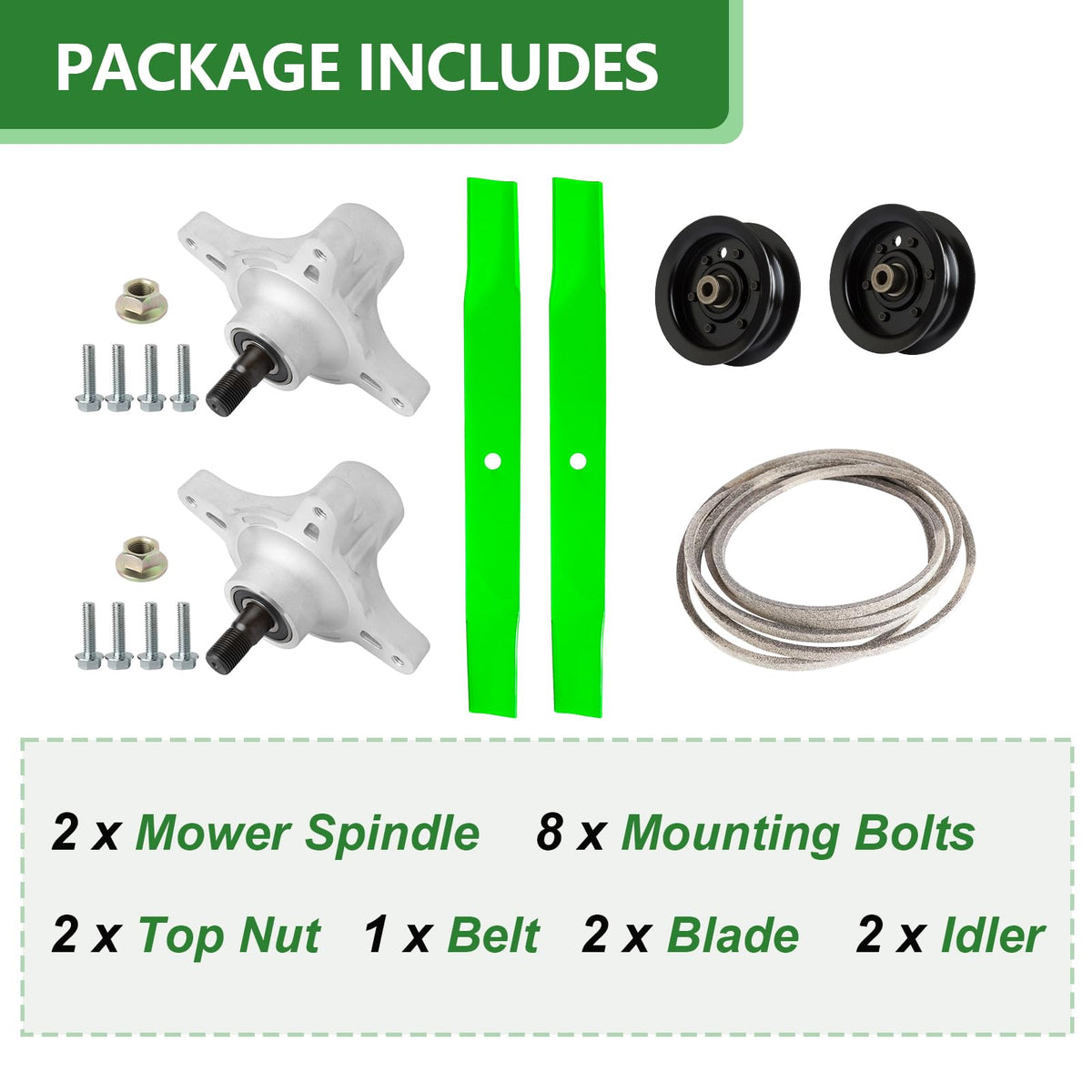 JYLEYJ kit installed on mower shows improved deck performance.