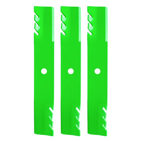 JYLEYJ mulching blade 3-pack, side view, engineered for smooth yard mulching