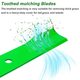 JYLEYJ installation demo, mulching blade fitting onto compatible mower