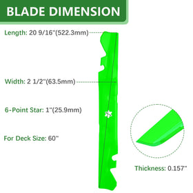JYLEYJ blades on Cub Cadet ZT2-60 and ZT3-60 demonstrate secure fit and compatibility