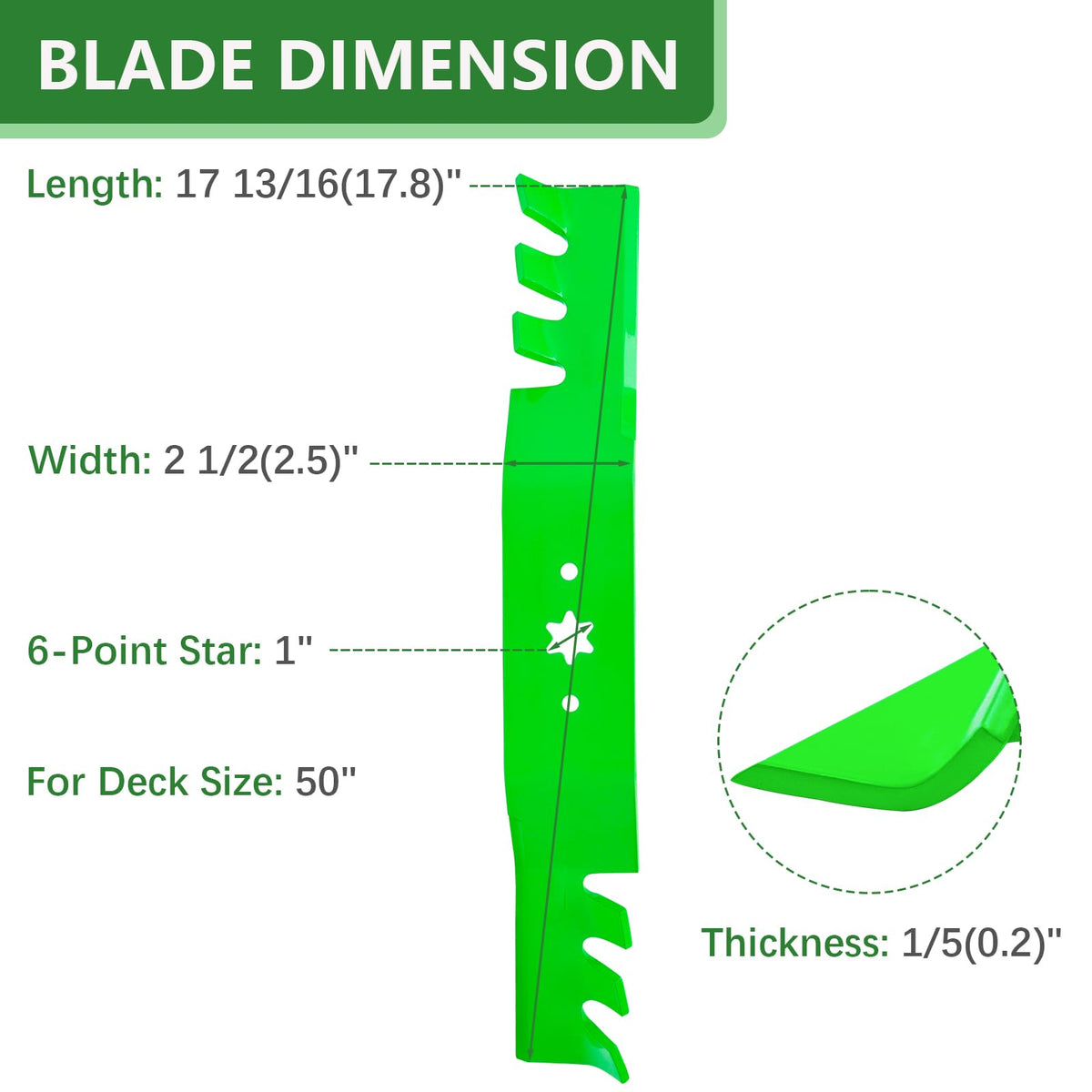 JYLEYJ mulching blades for LTX1050 series promote even clippings during lawn care