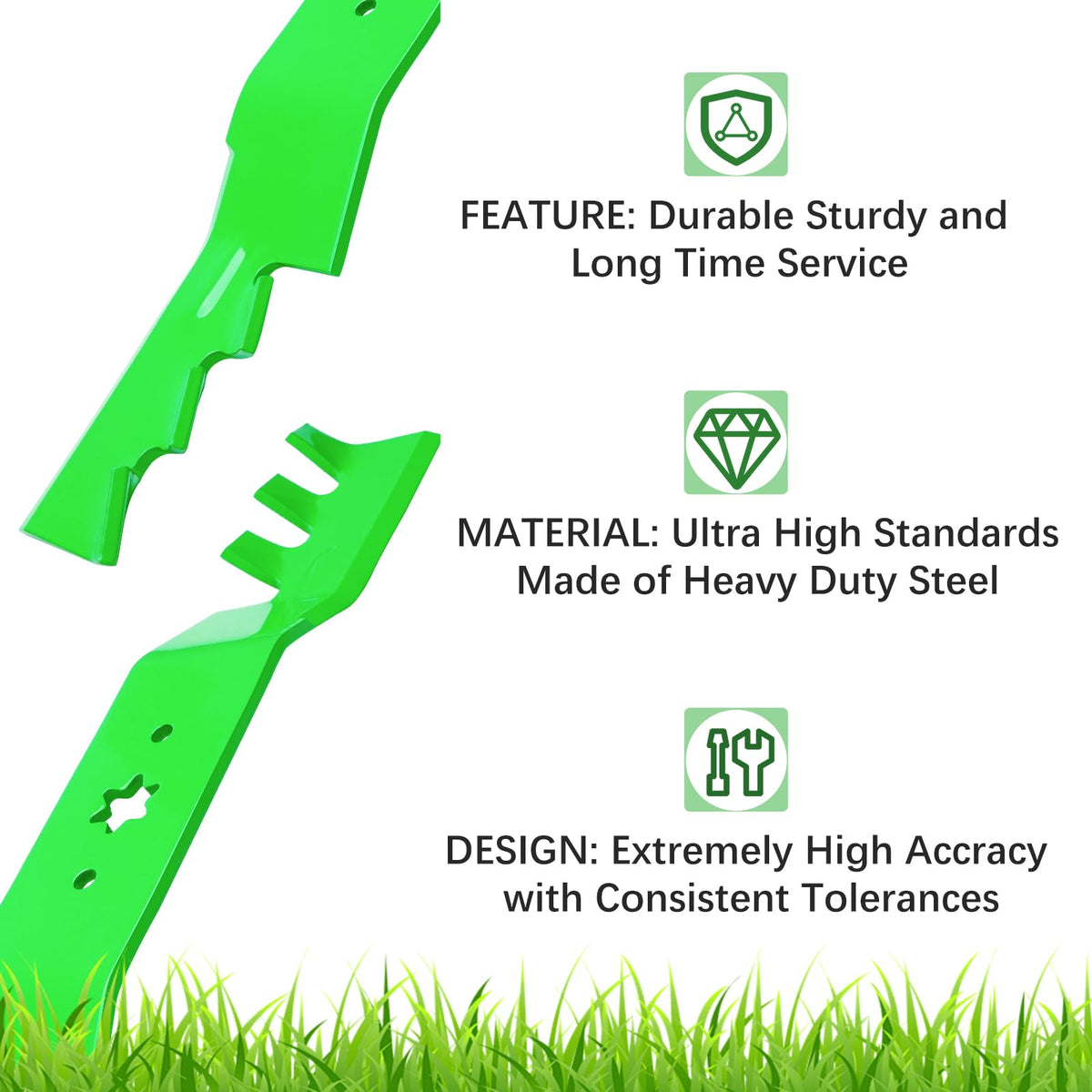 JYLEYJ mulching blades for MTD outdoor 50 deck help reduce clogging