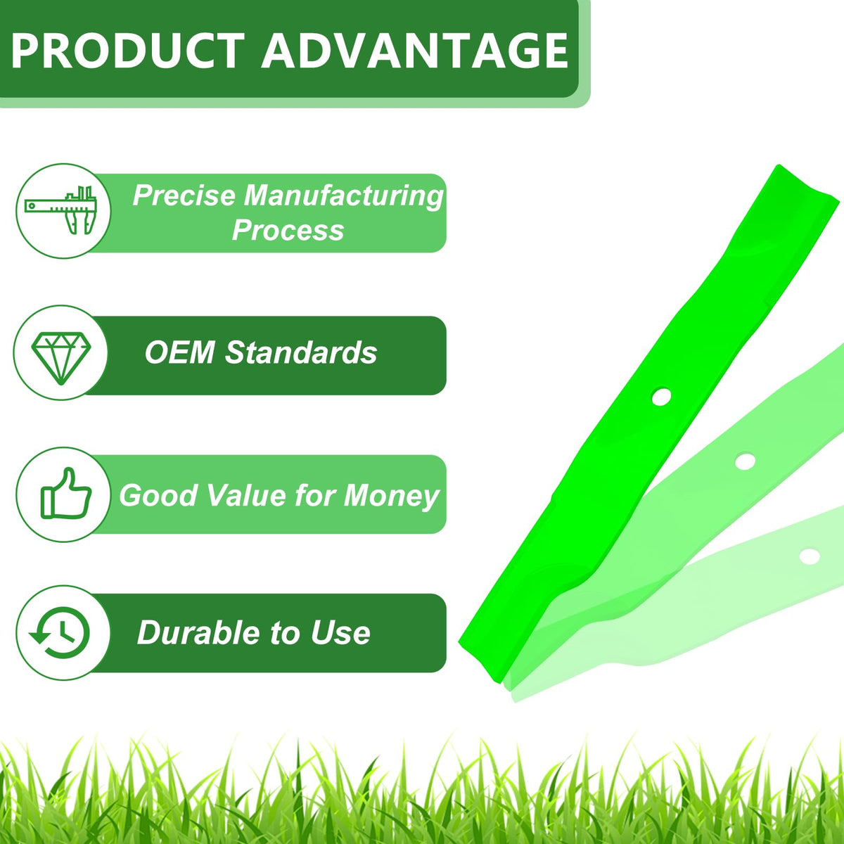 JYLEYJ Pro-Turn 152 Zero Turn blades for precise mowing results