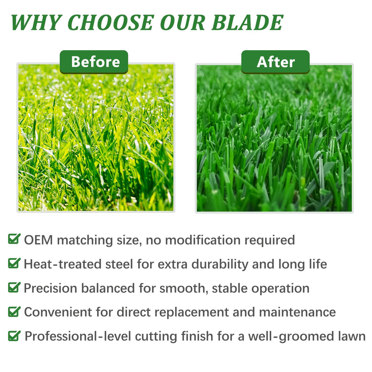 JYLEYJ blades with scratch-resistant coating for long-lasting finish