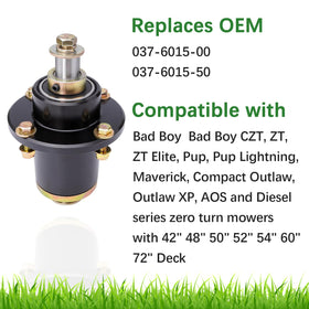 JYLEYJ CZT ZT Elite compatible spindle-assembly improves deck compatibility and ease of maintenance.