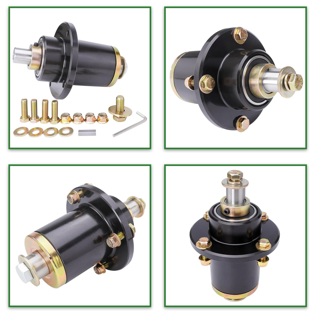 JYLEYJ spindle-assembly mounting hole spacing 4.5 inches for secure installation.