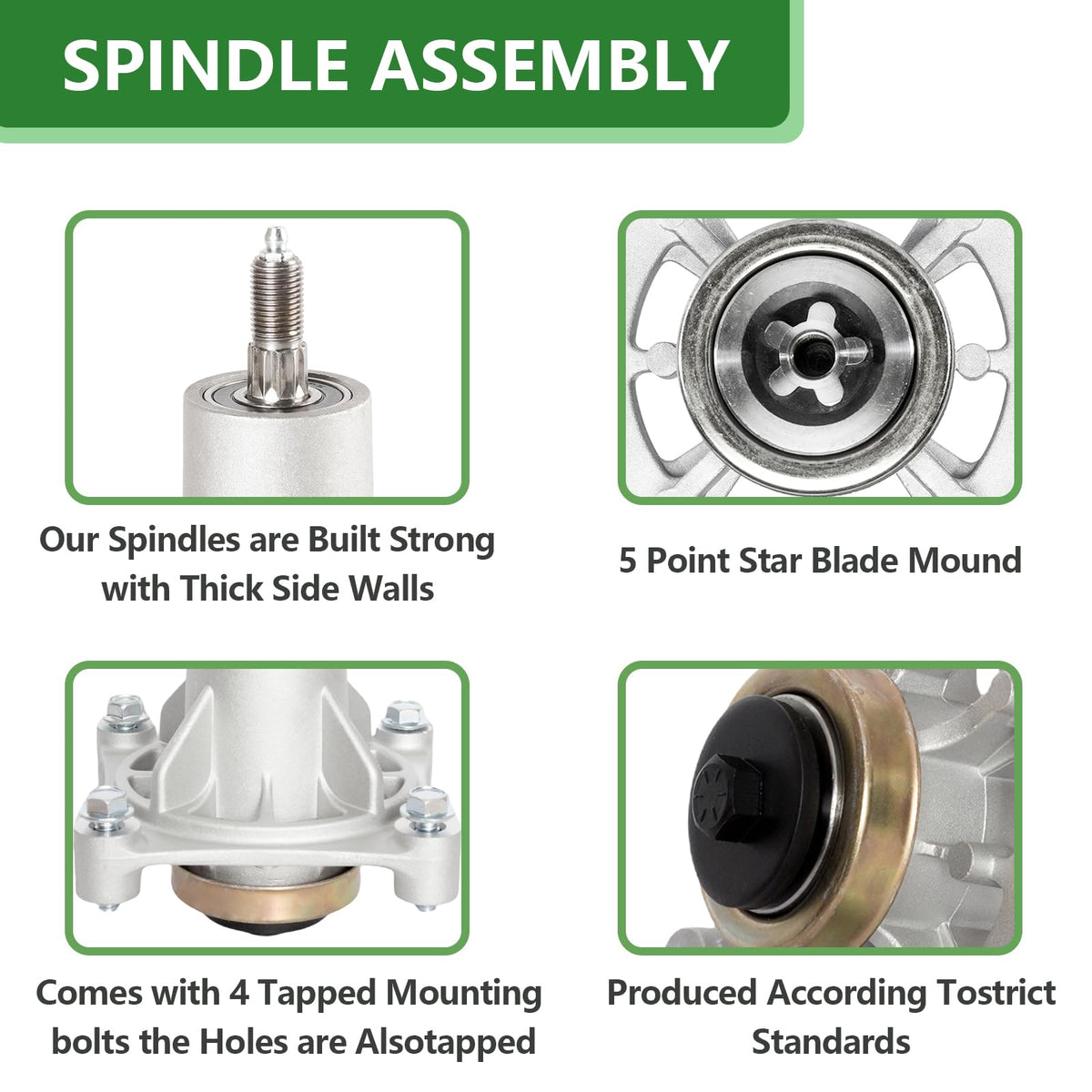 JYLEYJ spindle assembly for Poulan Pro P54ZX improves longevity and performance