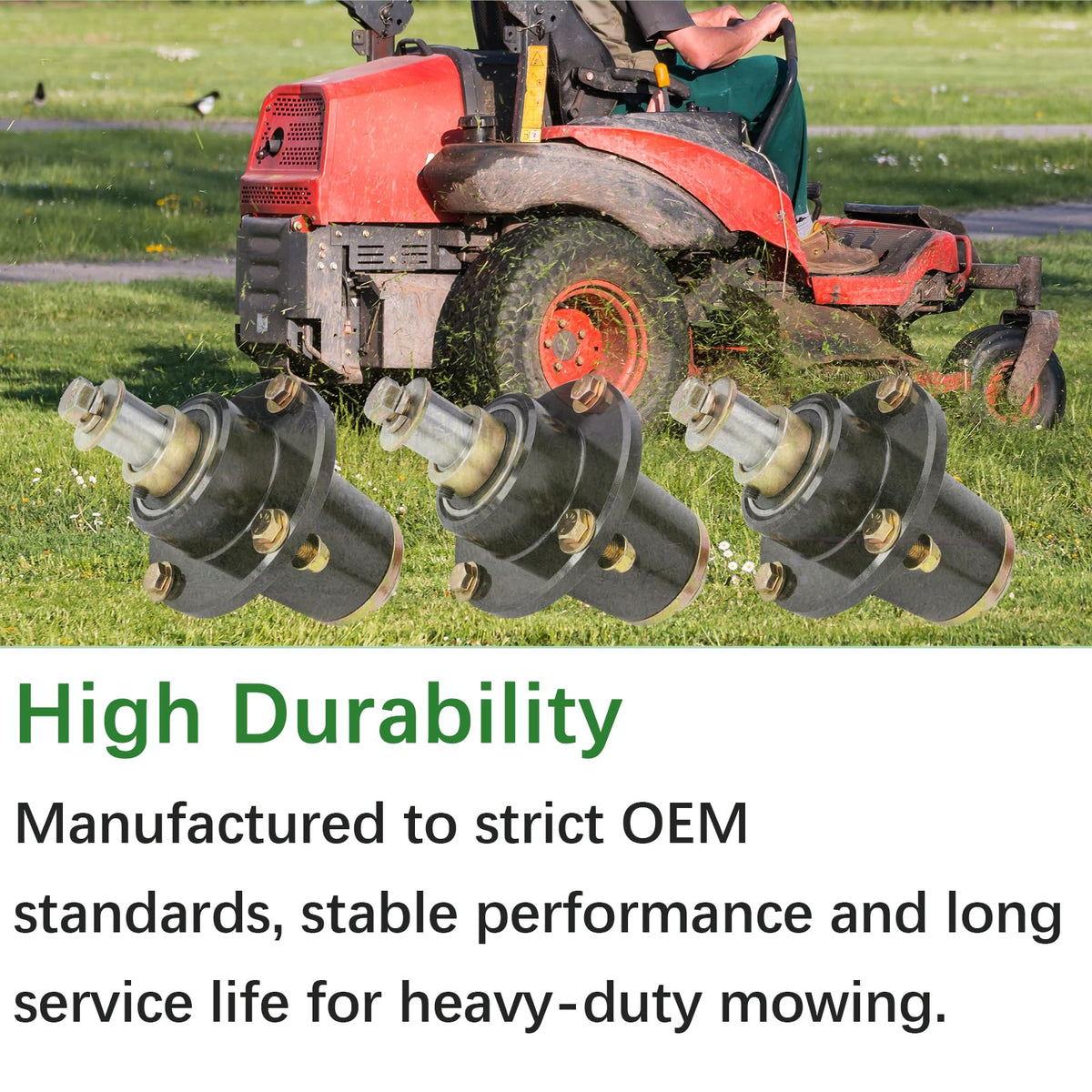 JYLEYJ heavy-duty spindle-assembly designed for tough mowing tasks and extended life.