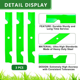JYLEYJ 3-blade set designed for Time Cutter HD 48-deck installation.