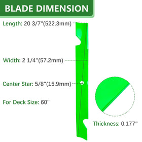 JYLEYJ Toro TimeCutter 60in blade close-up with sharp edge for clean cuts.
