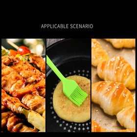 JYYHSF silicone brush heat resistant up to 446°F for safe grilling.