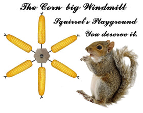 JZDF Windmill Squirrel Feeder rotation demonstrates smooth 360-degree spin for wildlife.