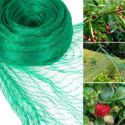 JZGEL bird netting over crops protects vegetables while allowing sunlight and rain.