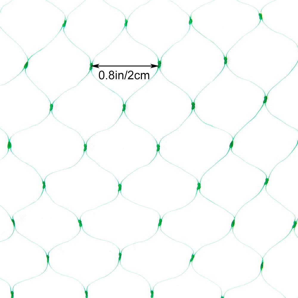 JZGEL bird netting installation being set up easily with stakes or posts.