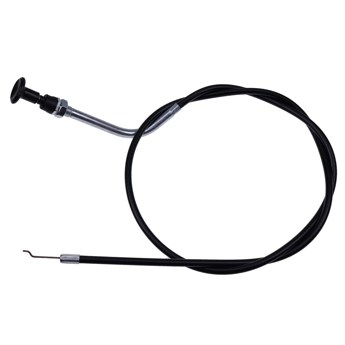 JZGRDN choke cable front view; durable build for reliable choke operation on Toro Timecutter.
