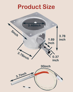 JZW-Shop Fire Pot dimensions 5x3.46x3.78 inches fit many grills