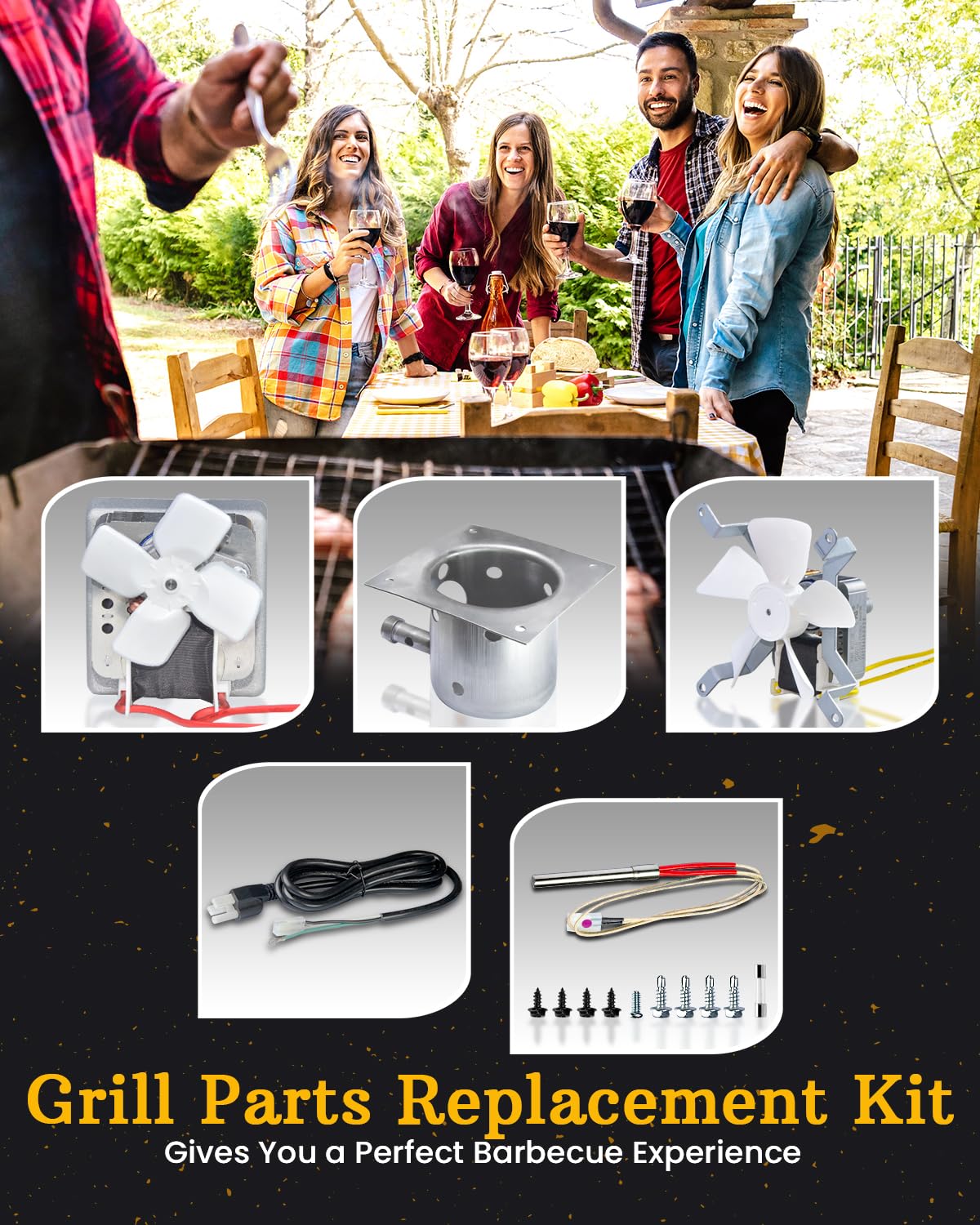 JZW-Shop packaged kit contents for Traeger and Pit Boss grills
