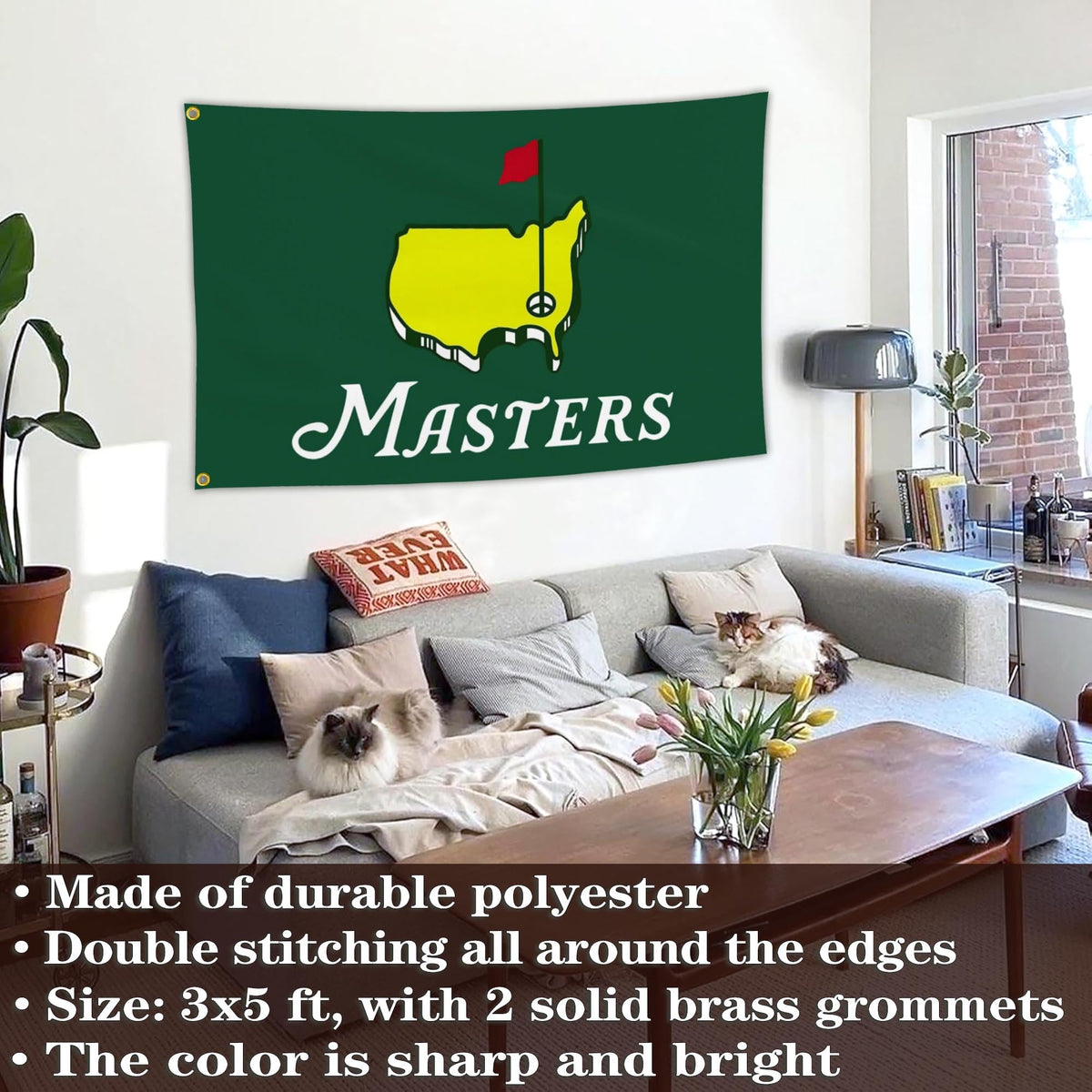 JZYIZYU bedroom golf flag decor for a bold wall accent