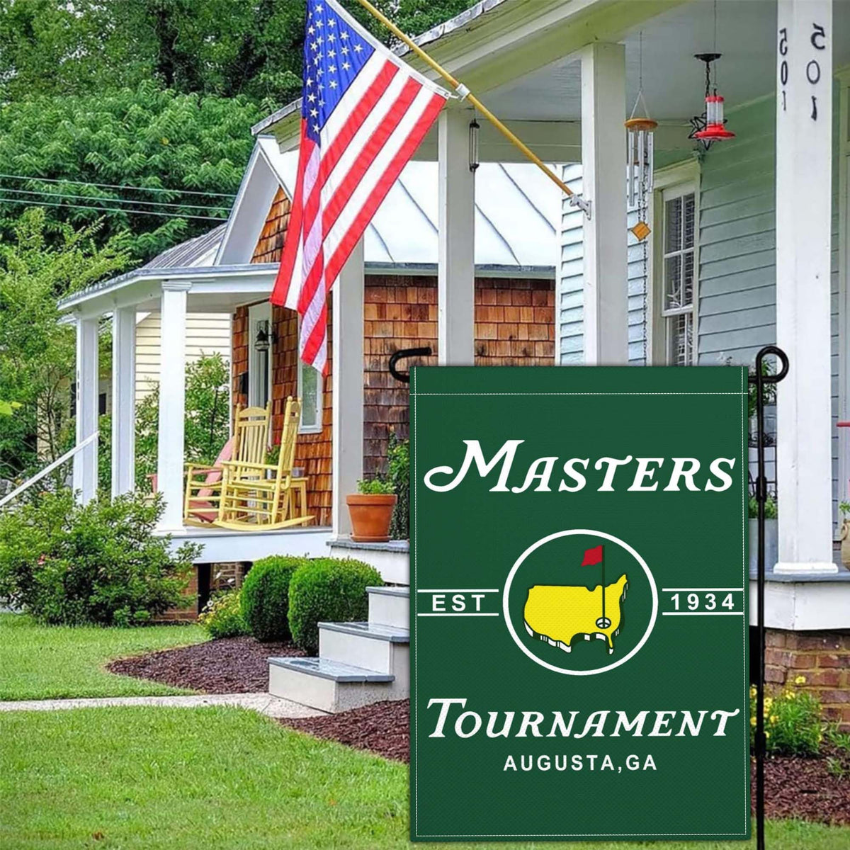 JZYIZYU double-sided golf yard flag with crisp images for guests