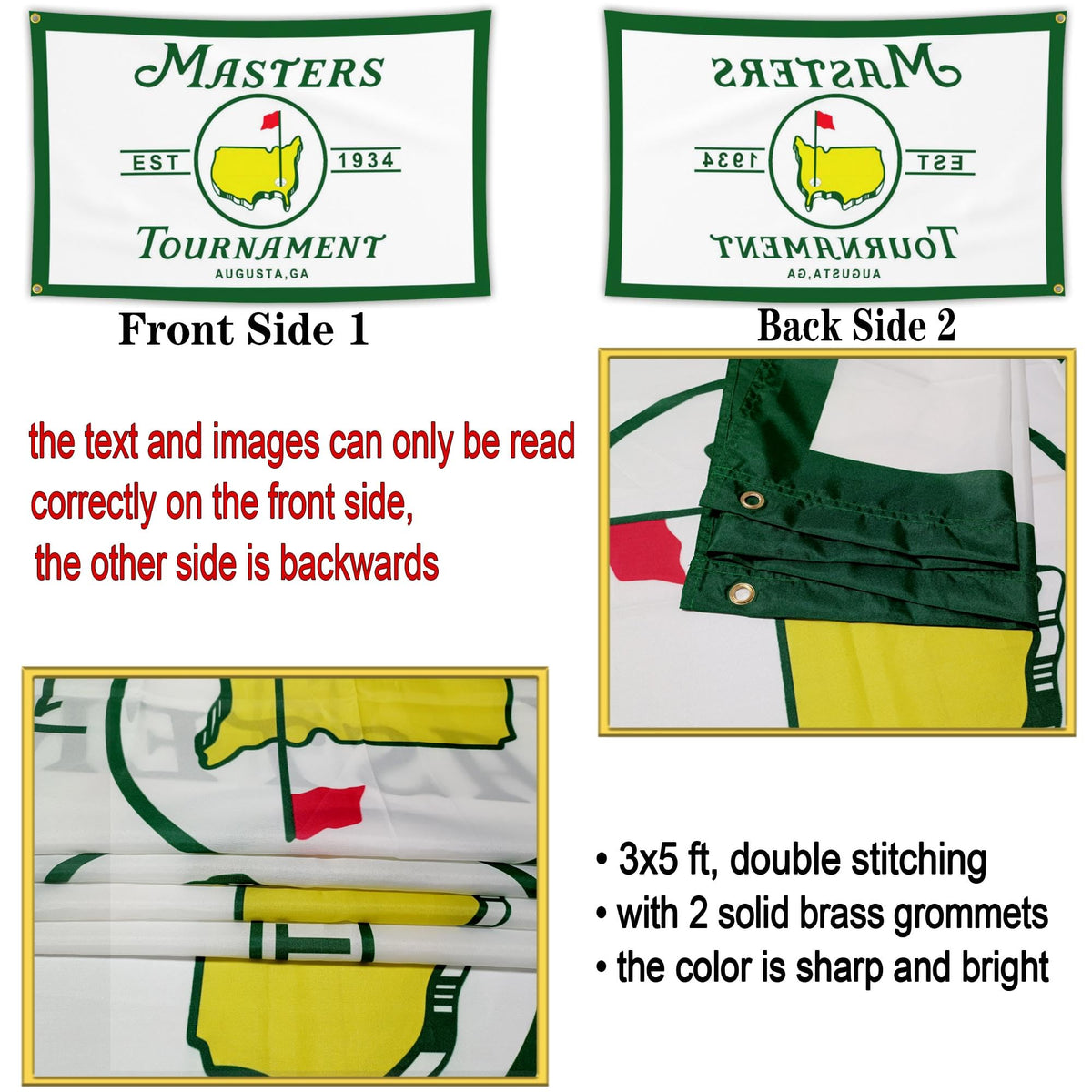 JZYIZYU golf flag poster-style design enhances parties and gatherings.