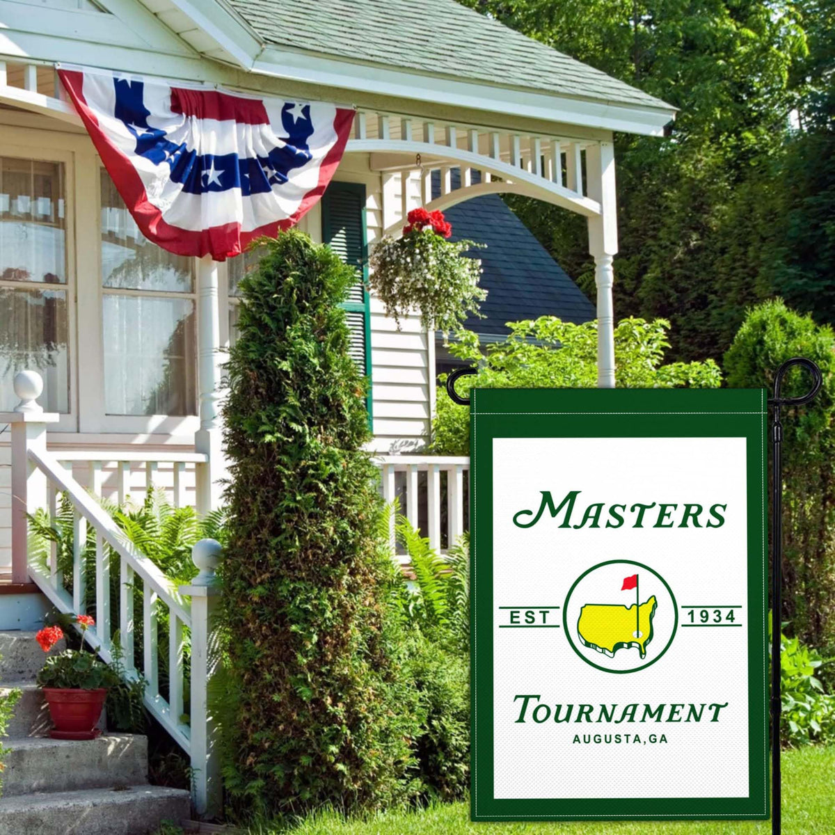 JZYIZYU flag hung on wall or porch enhances festive decor.