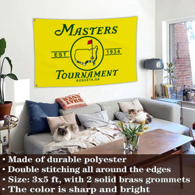JZYIZYU masters golf decor double-sided flag for room or patio.