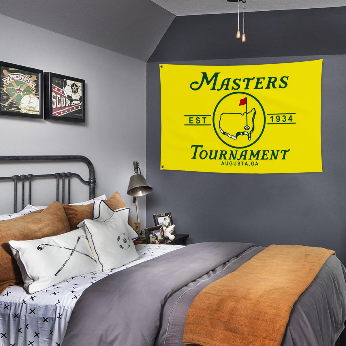 JZYIZYU room-bedroom-decor golf-flag adds playful touch to any space.