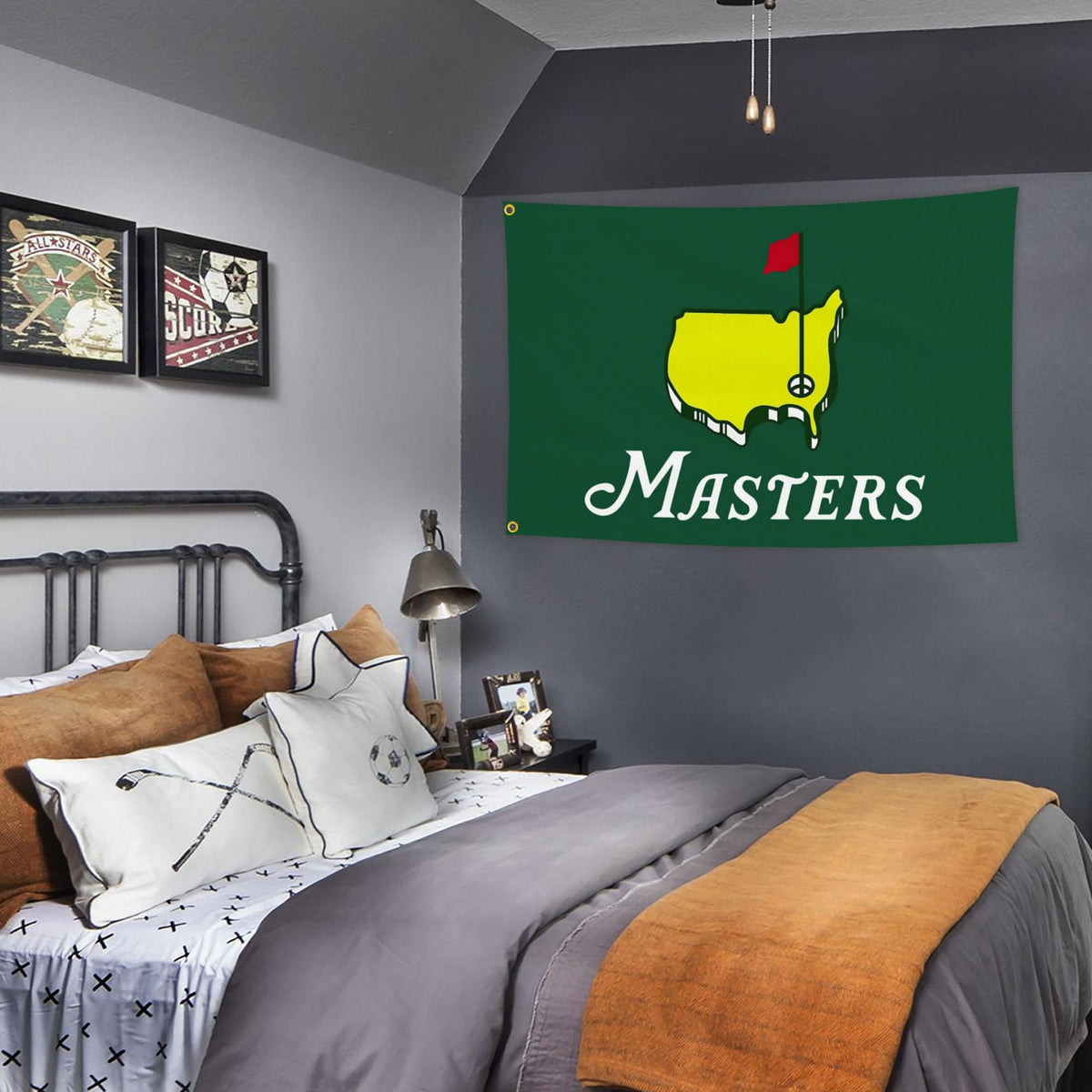 JZYIZYU wall-hanging golf flag for quick, simple setup