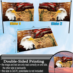 JZYIZYU patriotic flag in yard decor boosts curb appeal and spirit.