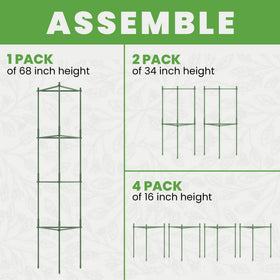 K-Brands height up to 68 inches supports tall varieties