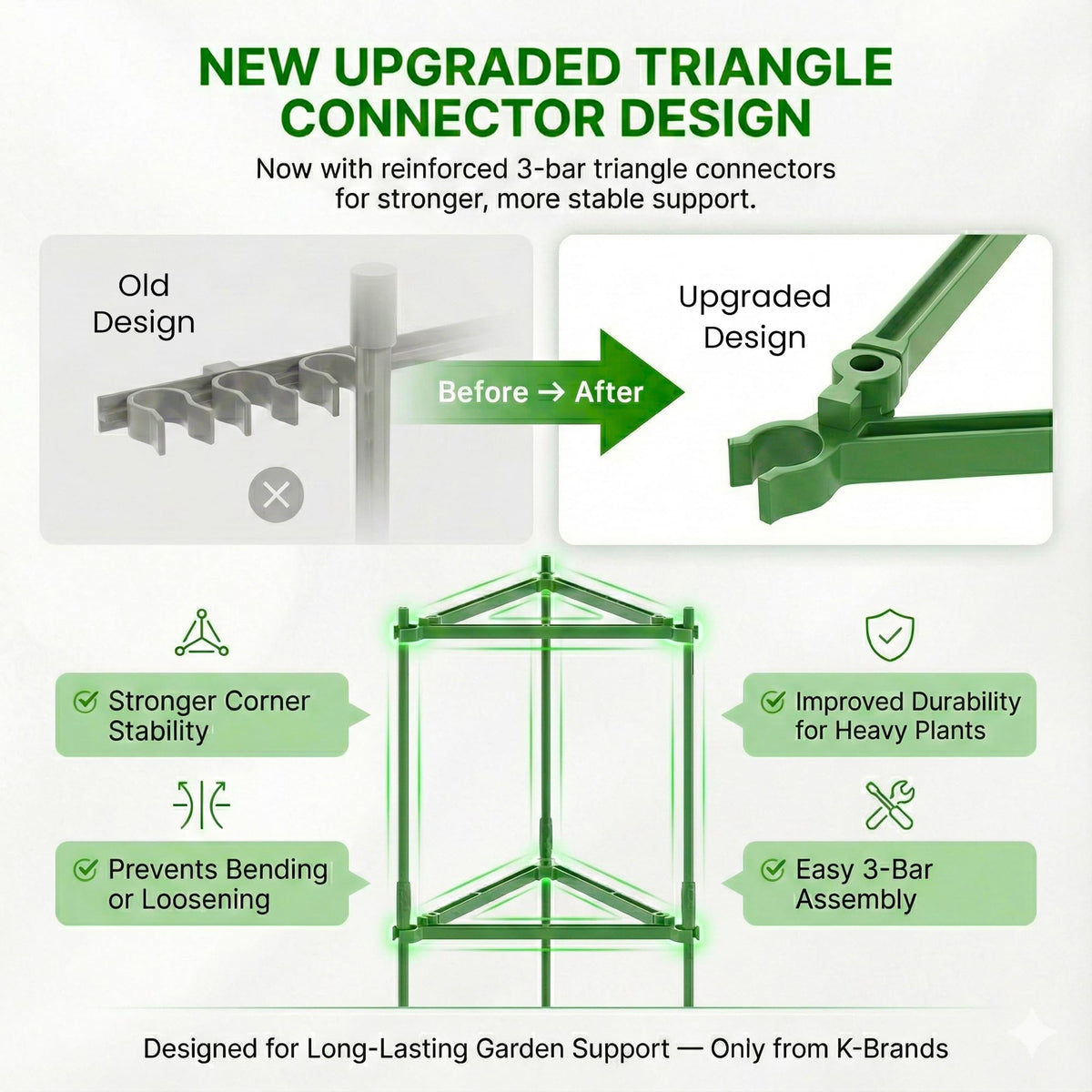 K-Brands easy no-tools setup enables quick garden assembly