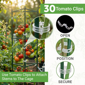 K-Brands snap-on adjustable clips adapt as plants grow