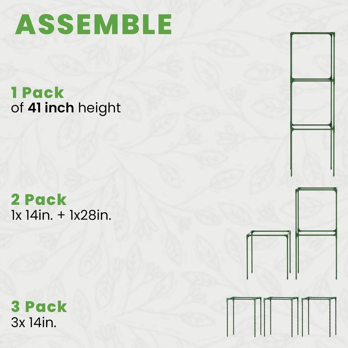 K-Brands tomato cage with interlocking connectors for quick setup