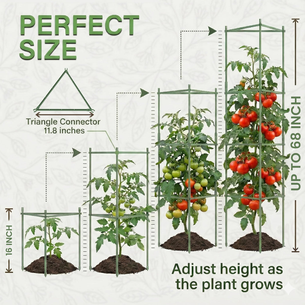 K-Brands versatile plant support for tomatoes, beans, and roses
