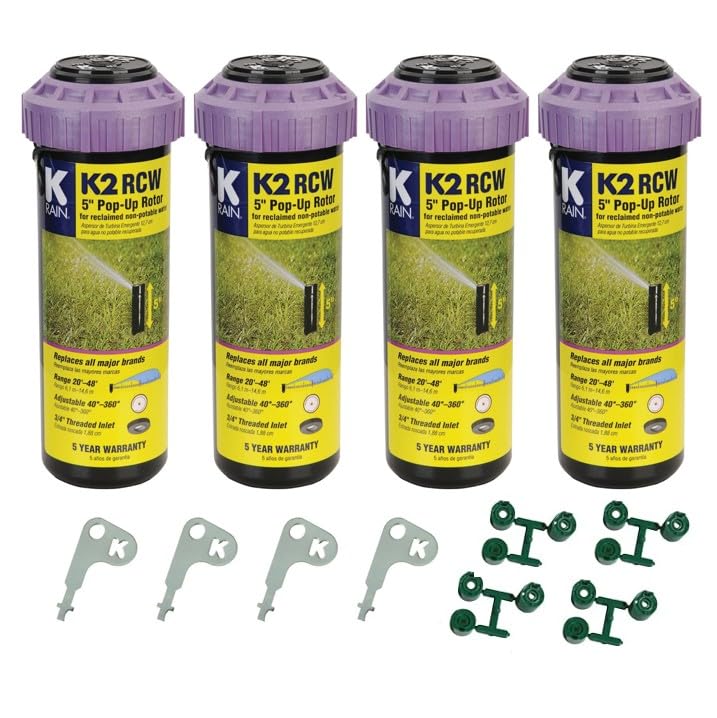 K-Rain K2 RCW three-quarter inlet five-inch pop-up nozzle for reliable lawn coverage.