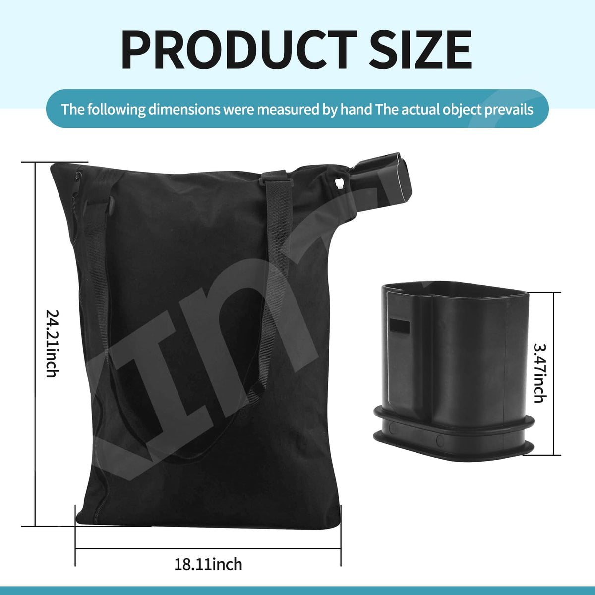 KINTLE leaf bag zipper opening demonstrates easy leaf release after use.