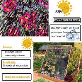 kaaogity greenhouse shade cloth diffusion on frame for even light and cooler microclimates