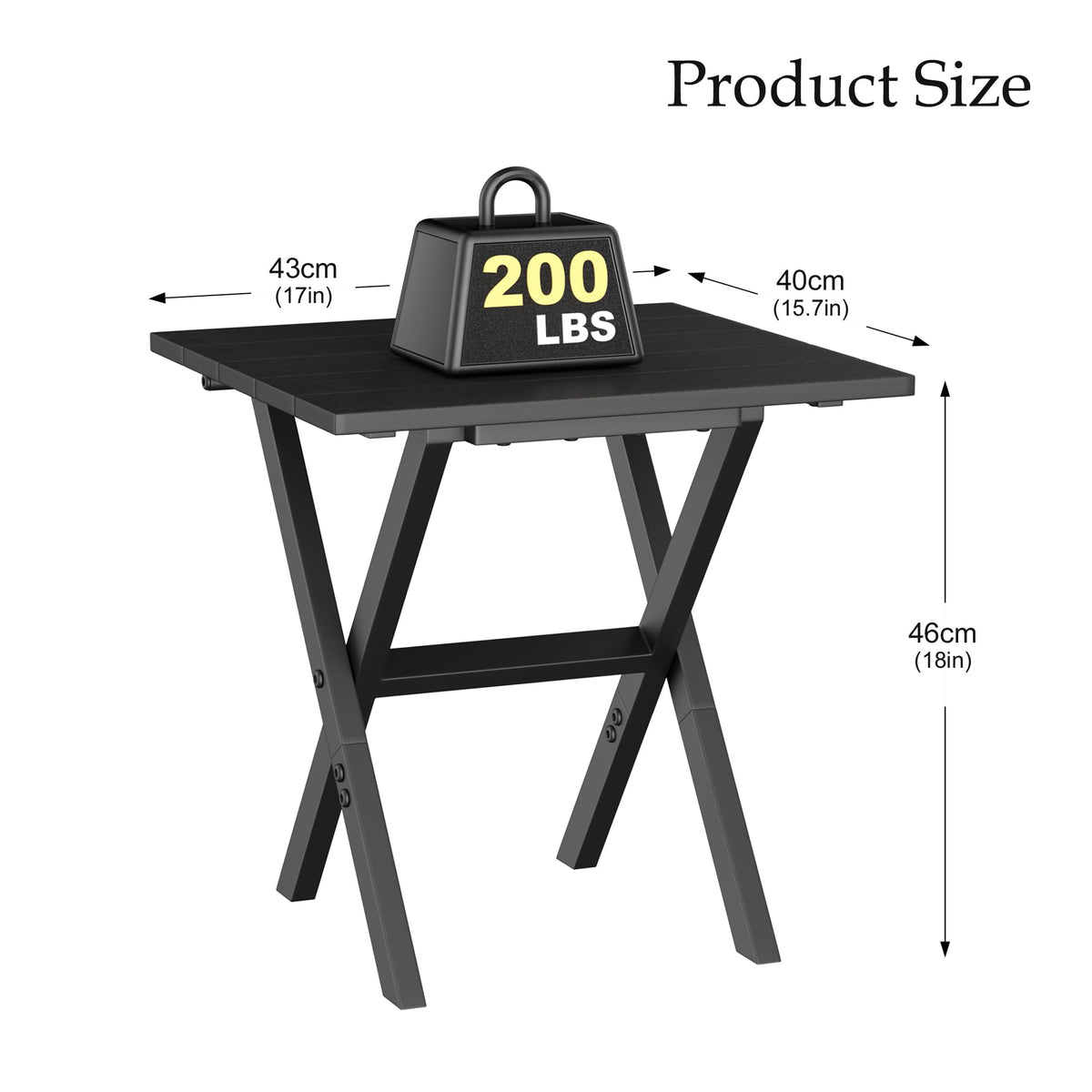 KAAPSAM Adirondack table compact for travel and storage