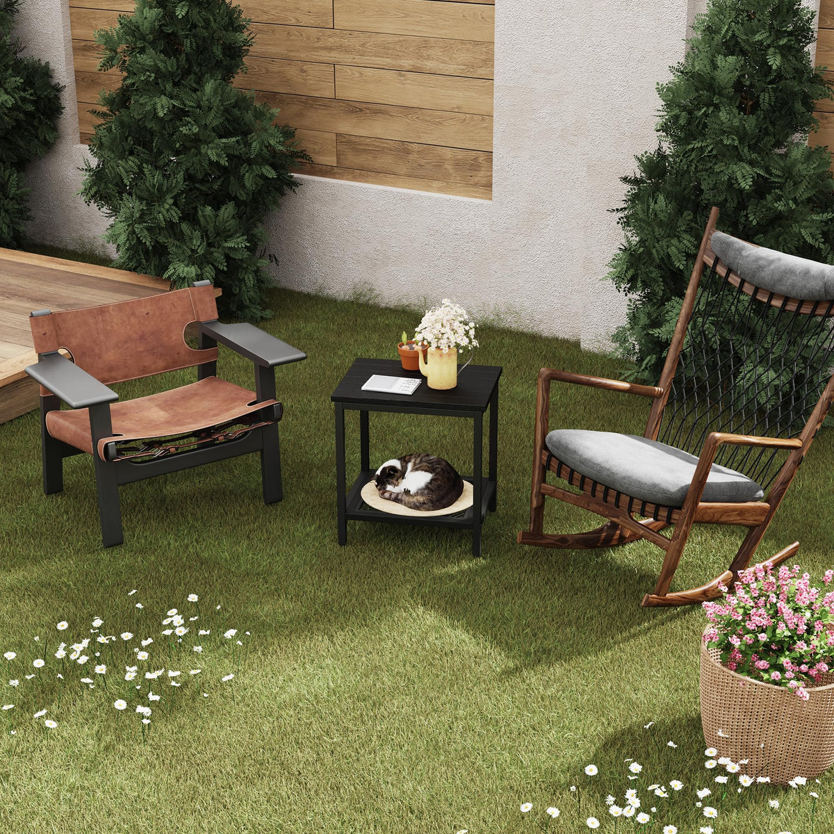 KAAPSAM compact dimensions fit balconies, porches, and small spaces.
