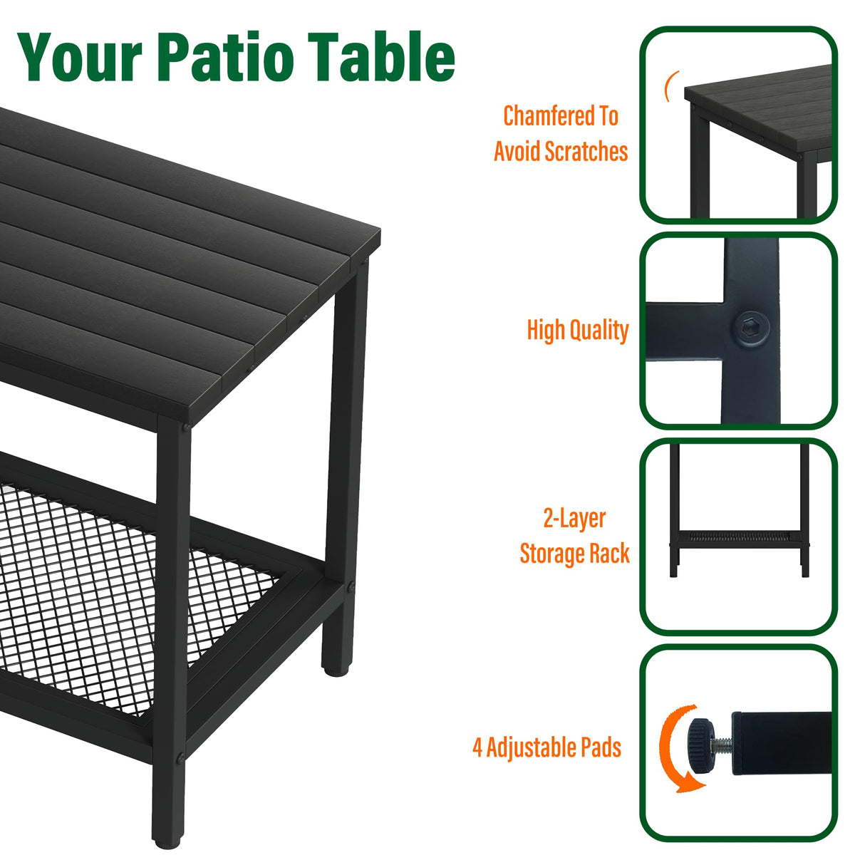 KAAPSAM versatile for outdoors and indoors as an end table or plant stand.