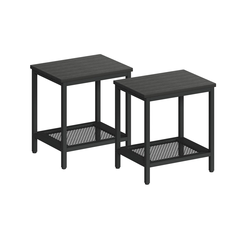 KAAPSAM rectangular outdoor side table with storage keeps essentials close outdoors.