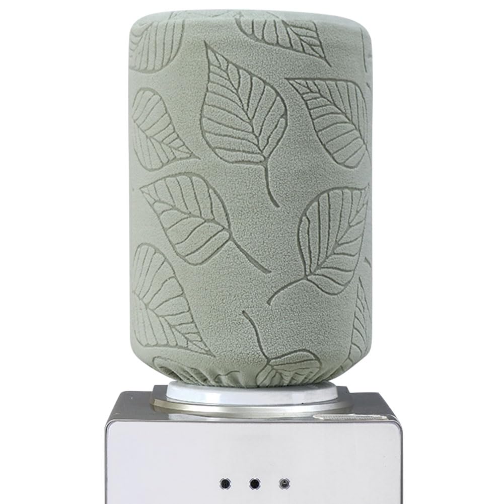 KABAKE 5Gallon water bottle cover with leaf pattern protects from dust and brightens a countertop