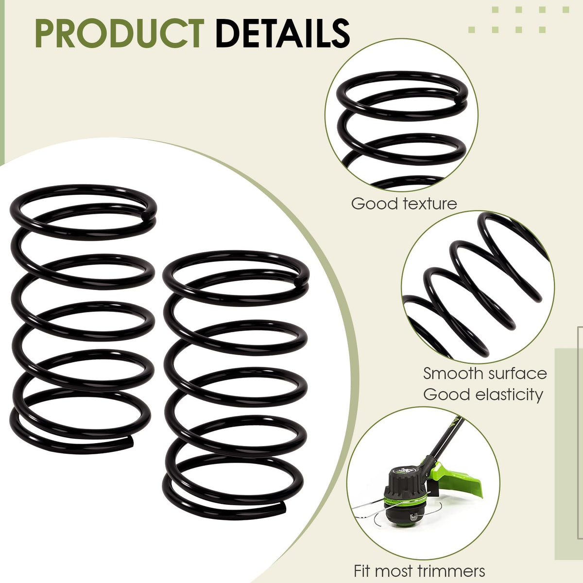 Kabaralty SB00L00 ST80L200 spring, strong elasticity for long use
