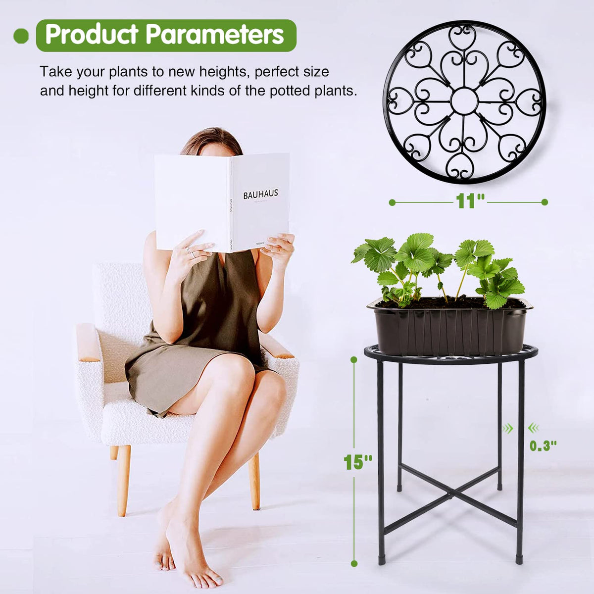 KABB geometric design adds modern charm to any plant display.