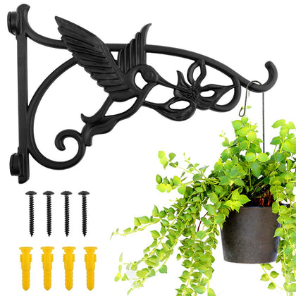 KABB heavy-duty 13-inch iron wall mount bracket for pots and lanterns