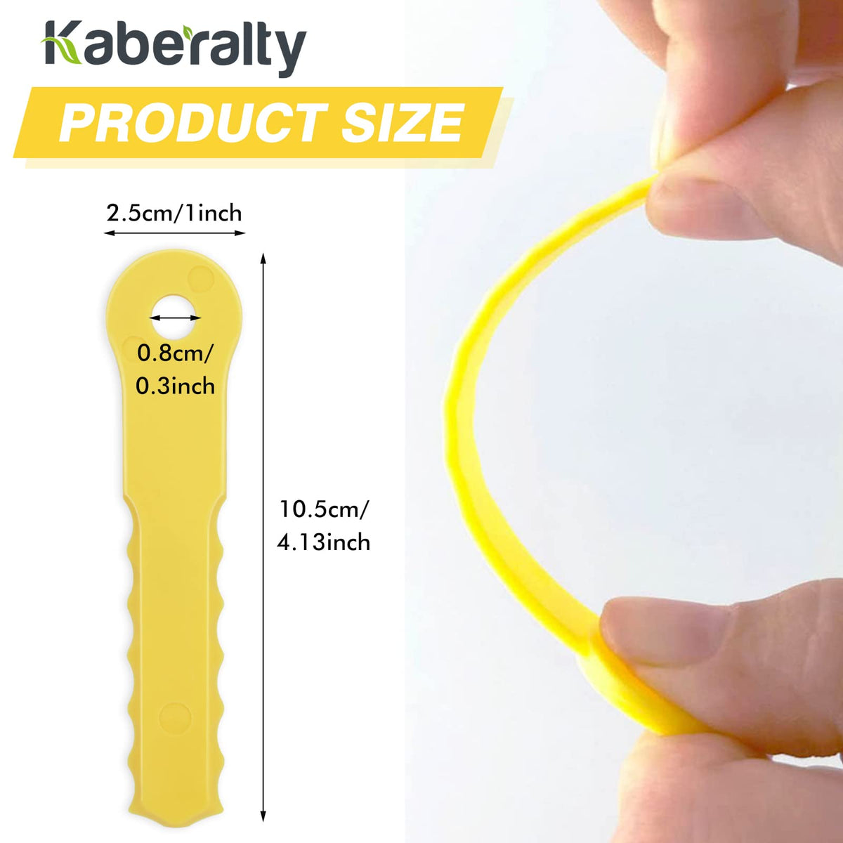 Kaberalty 70289A yellow plastic blades close-up highlighting durability