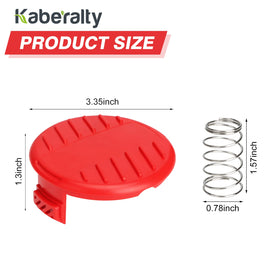 Kabralty CMZST120SC spool cap cover; durable high-impact ABS.